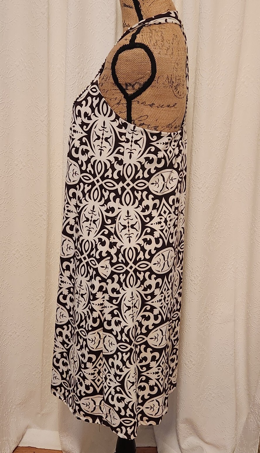International Concepts Women’s L Brown Floral Sleeveless Beaded Sheath Dress