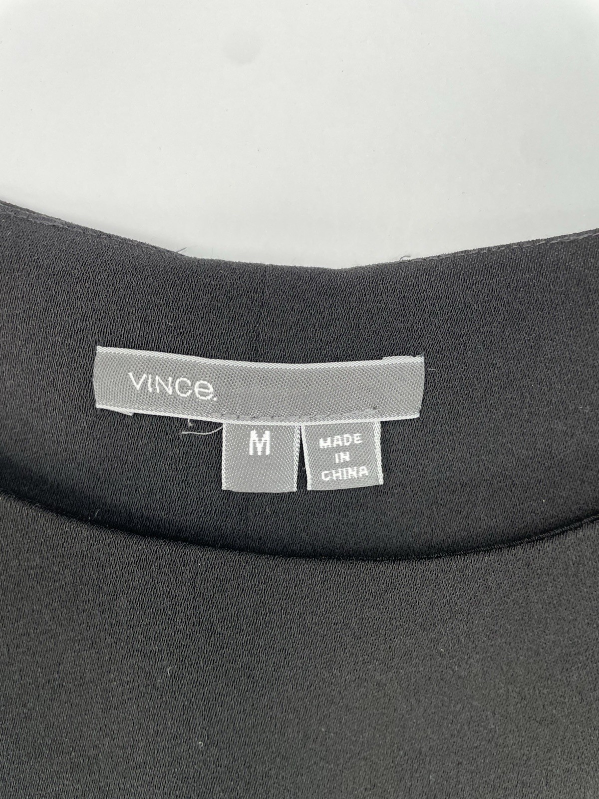 Vince Black Leather Hem Drawstring Mini Dress Sleeveless Pockets M LBD