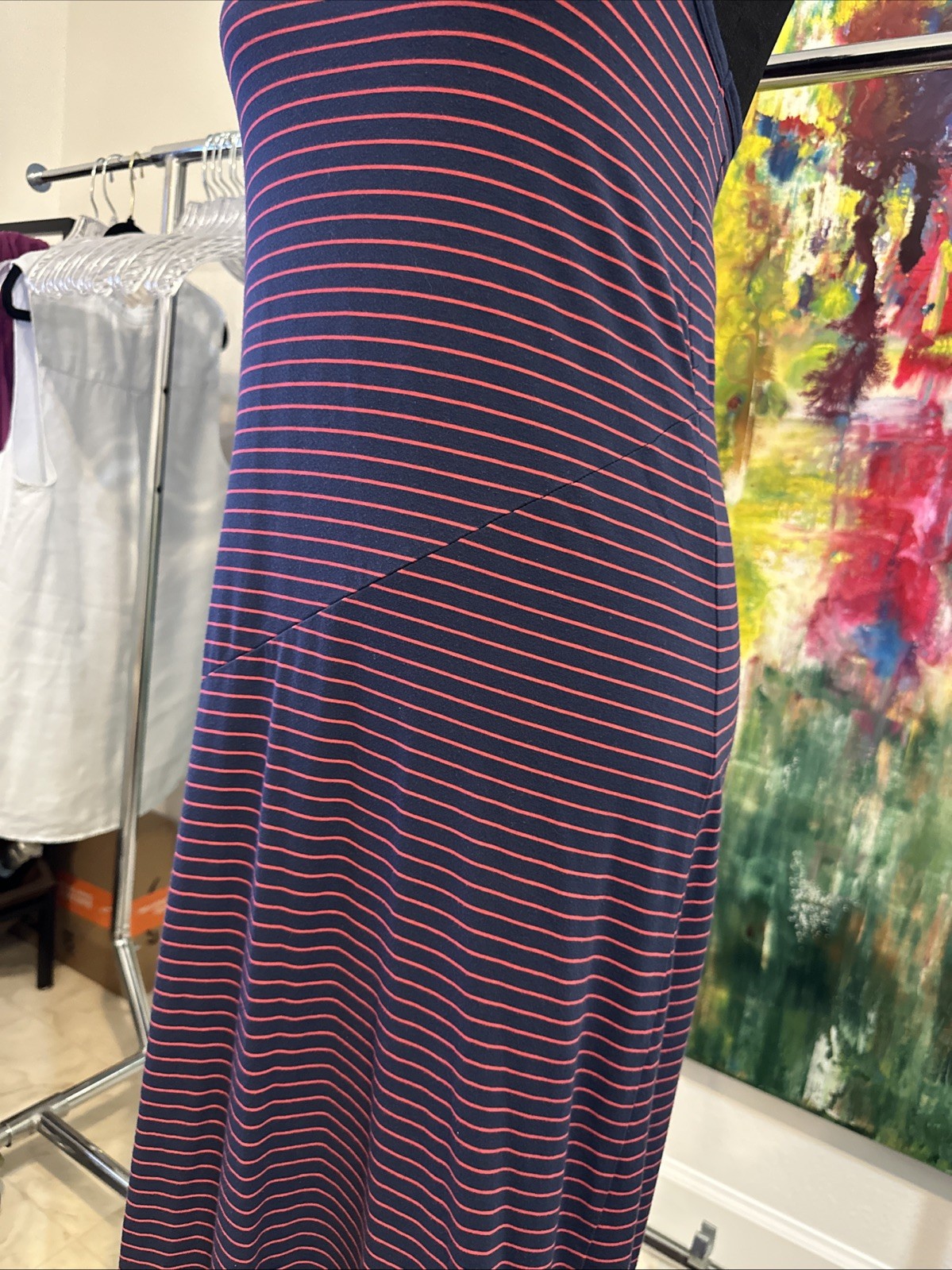 Lolë Maxidress XS Pink Blue Racerback w/ UPF 50+