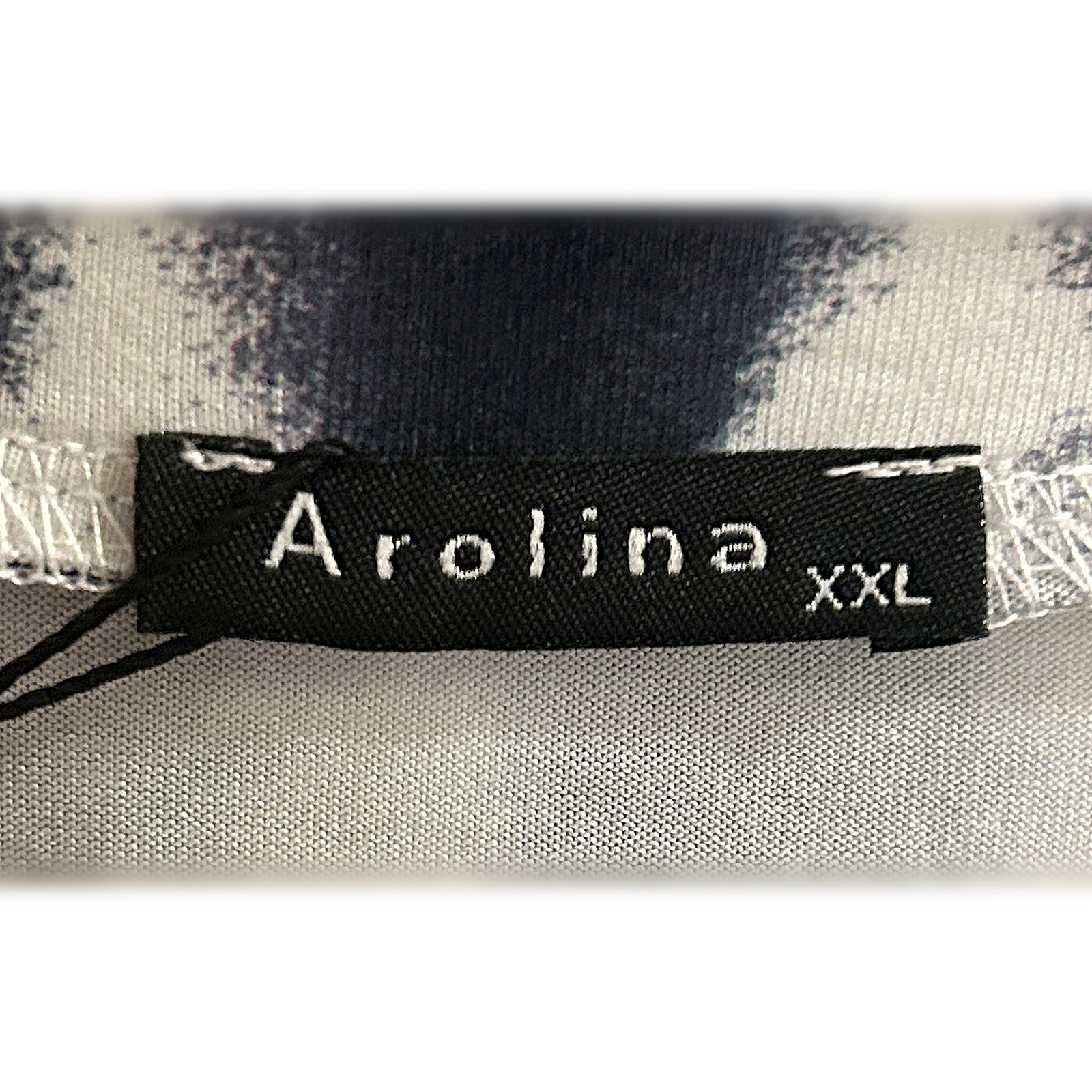 AROLINA Women’s Tie Dye Maxi Dress XXL Black-Yellow V-Neck Short Sleeve Stretch