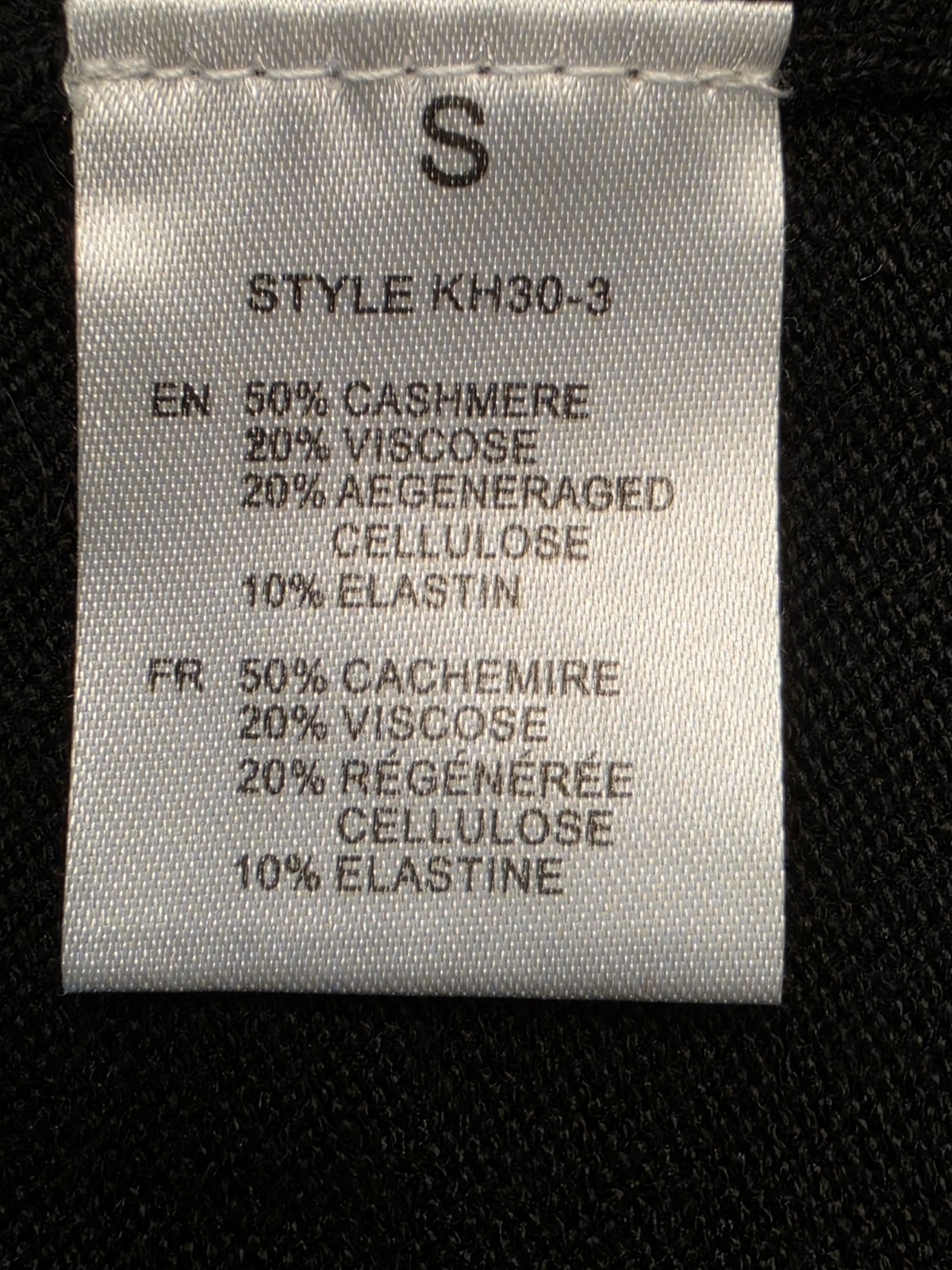 Kerisma Women’s Knit Dress Black Size Small Cashmere Blend