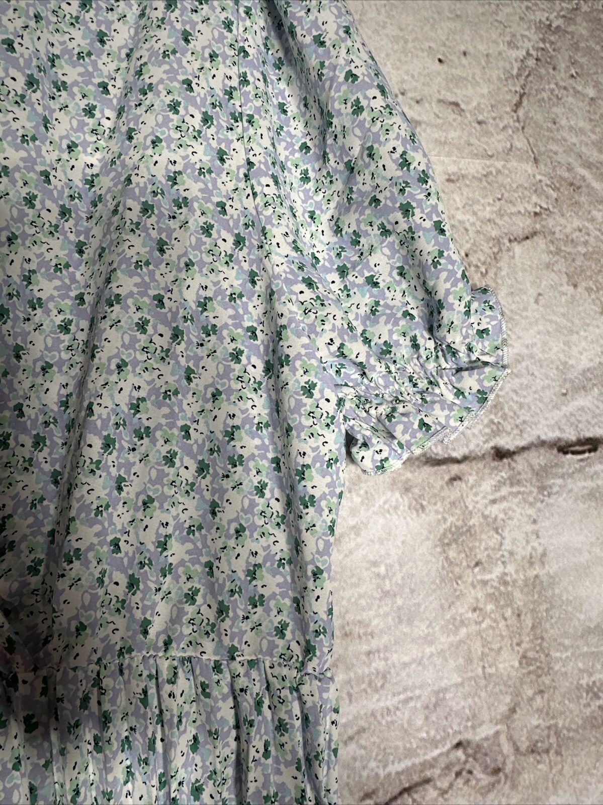 Kojooin Women’s Wrap Green Flower Xl Dress