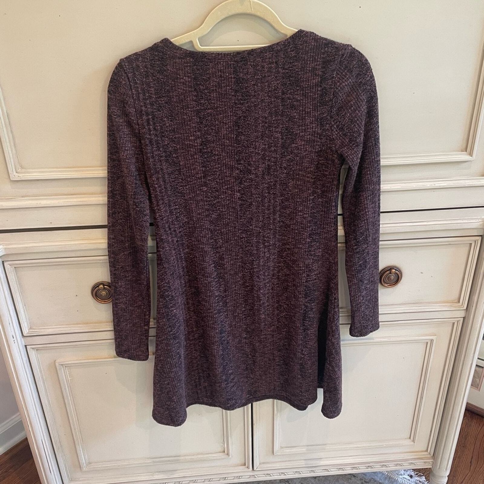 Urban Outfitters BDG Long Sleeve Skater knit burgundy Dress Small