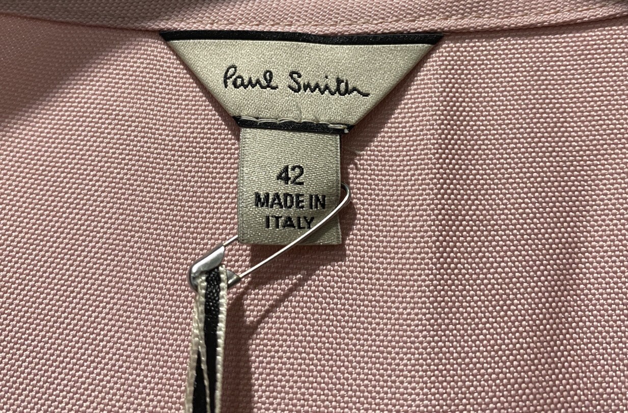 BNWT Paul Smith Pink Long Dress Size 42 Made In Italy RRP £285