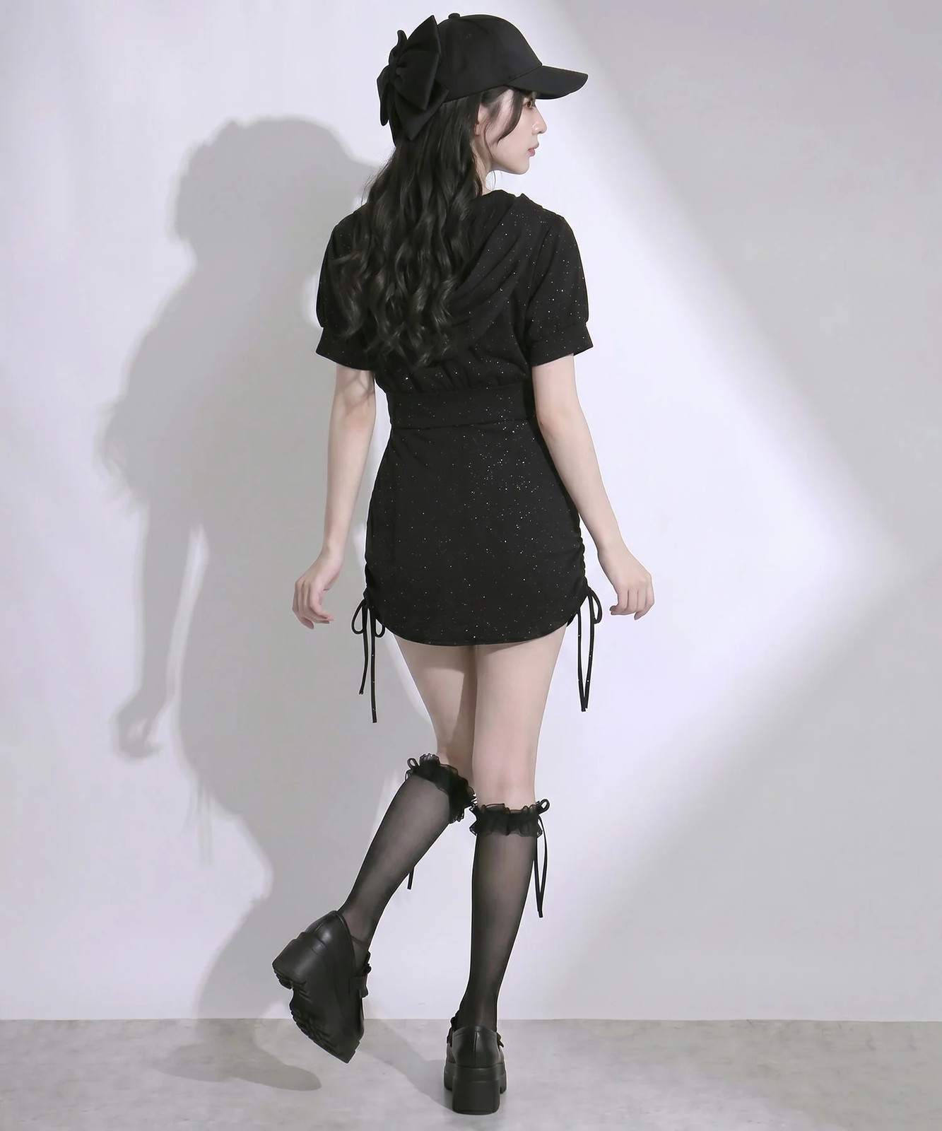 Cami Dress X Hoodie Glitter Sweatshirt Set Up Large Size Available Jirai New