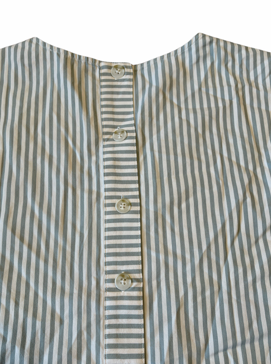 Madewell Womens Button Back Stripe Dress Size XXS A0278 Brand New With Tags