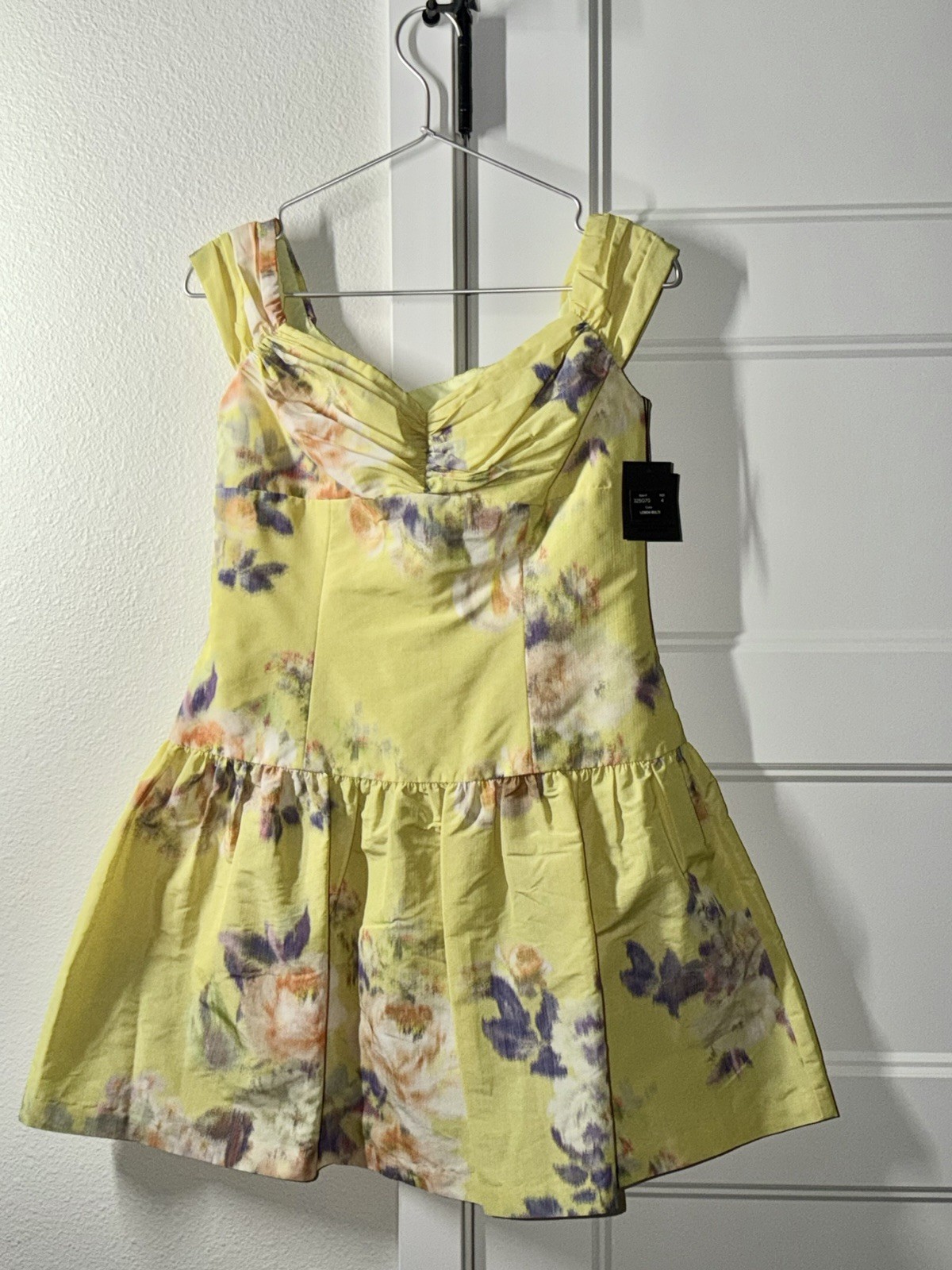 Anna Sui Cabbage Rose Taffeta Sweetheart Dress