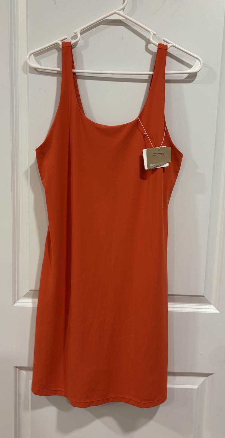 NWT Patagonia Maipo Dress Sleeveless Lightweight Lined Shorts Orange Women’s M