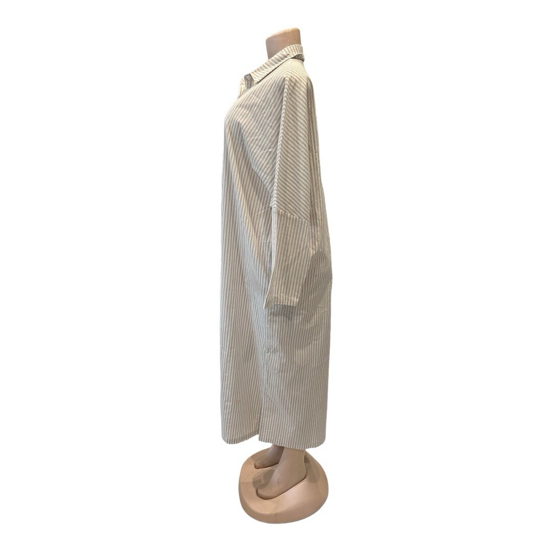 Chouyatou Women’s Summer Loose Hand Pocket Midi Long Tunic Shirt Dress /Size M