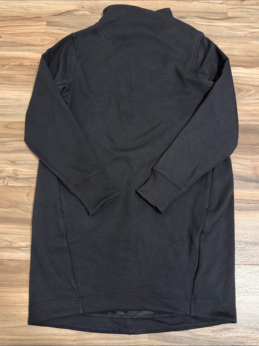 Athleta Cozy Karma Mock Neck Dress Black Fleece Lined Long Sleeve Women’s MP