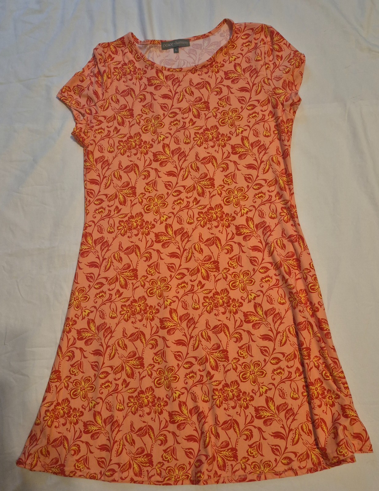 peace+harmony ,large,sun dress, floral