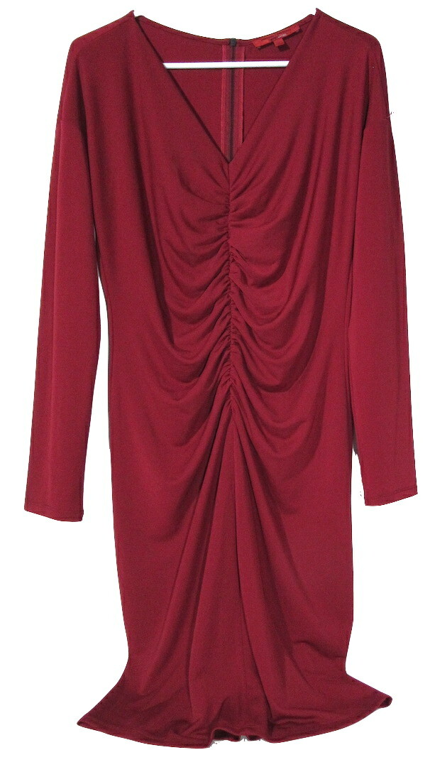 NARCISCO RODRIGUEZ Washable Packable Stretch DRESS Non-Wrinkle Slinky Jersey L