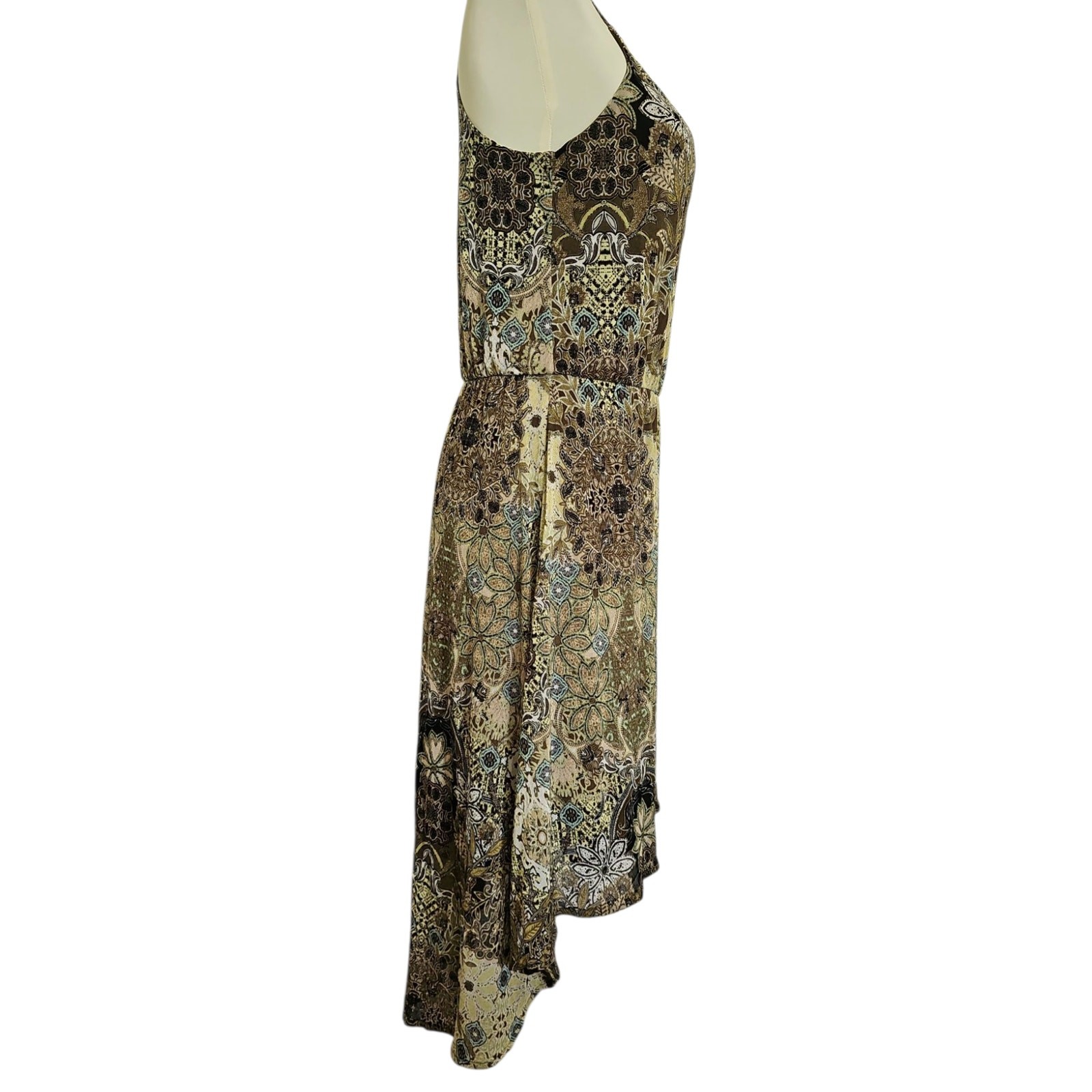 New York VTG Y2K Mini Dress Asymmetric Hem Womens XS Fairy Hippie Whimsy Grunge