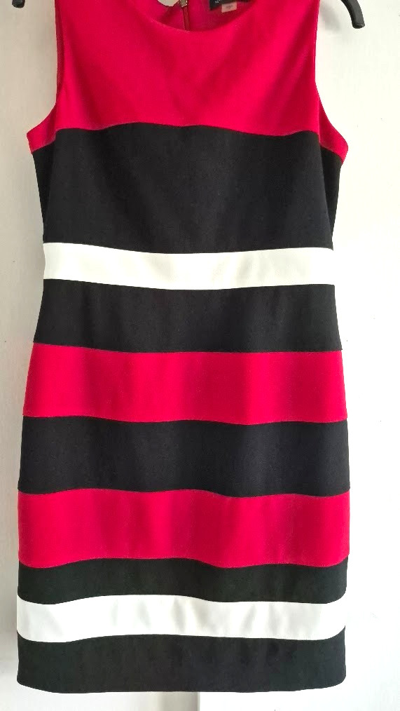 Tommy Hilfiger Sleeveless Summer Dress in Red, White & Blue Stripe Size 10