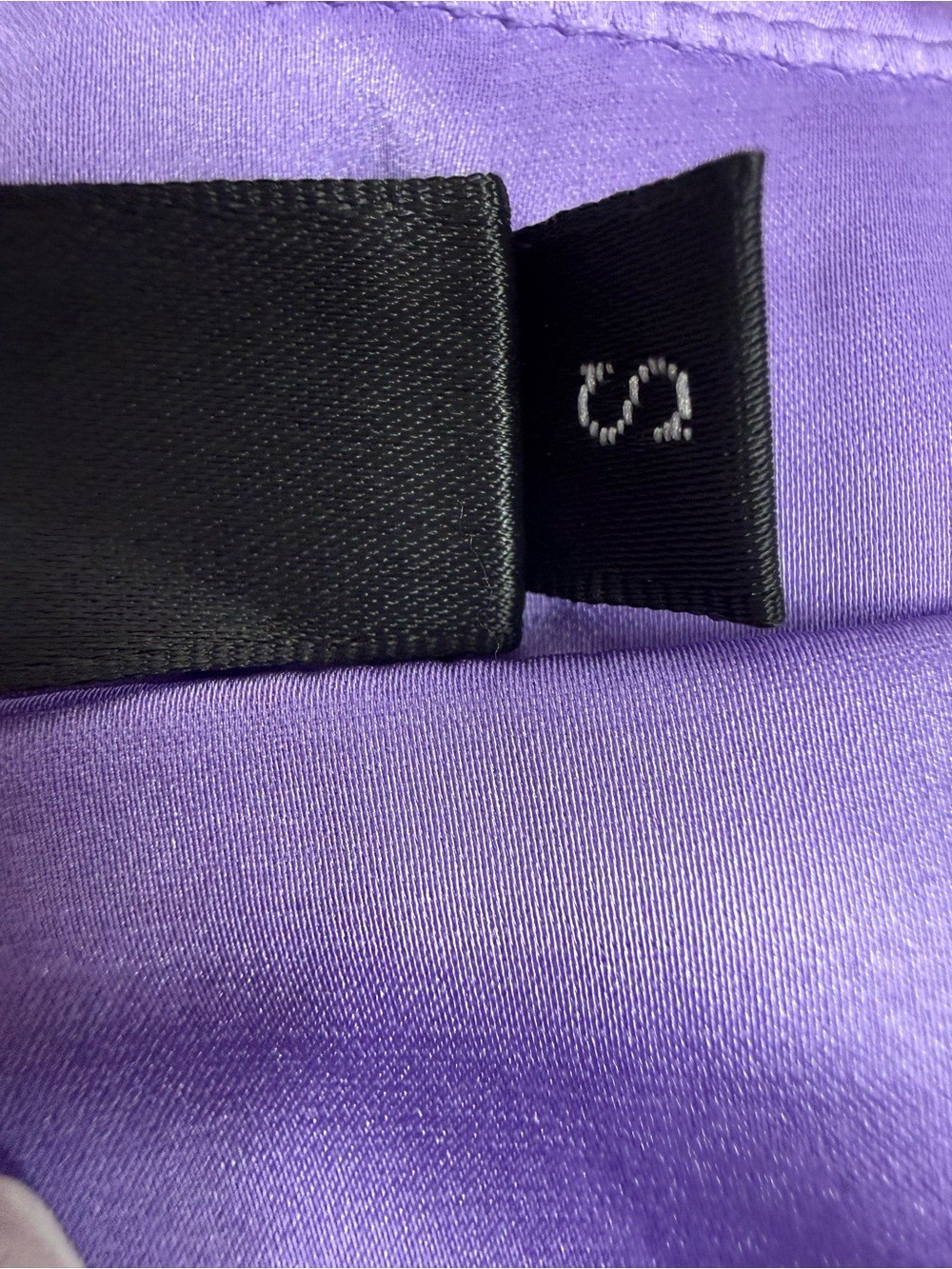 Lavender One-Shoulder Satin Mini Dress with Front Tie
