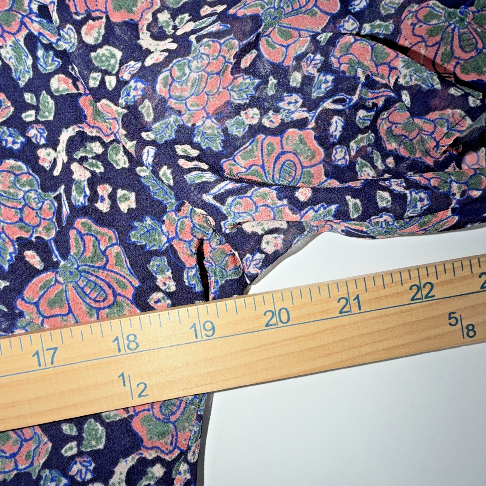 Madewell Orchard Flutter Sleeve Dress Floral Knee Length Women size 12 Boho