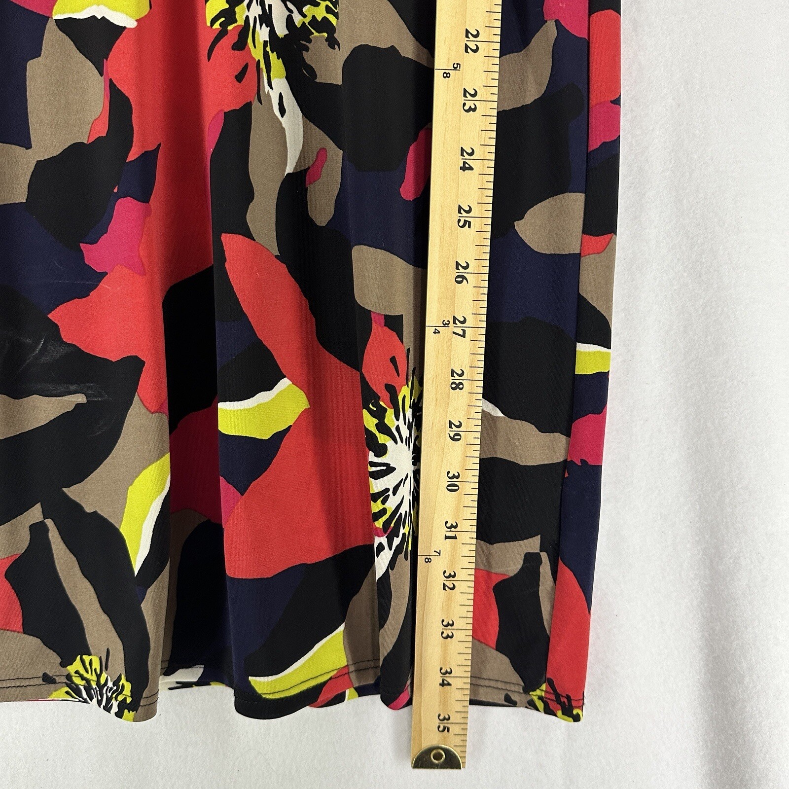 TRINA TURK ALL OVER FLORAL ABSTRACT PRINT TUNIC DRESS COVERUP WOMENS SZ M