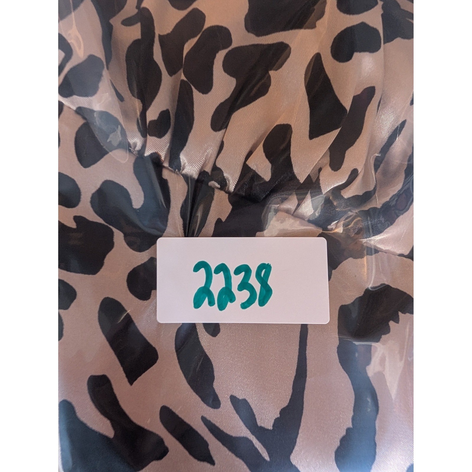 Charlotte Russe Animal Print Satin Babydoll Halter Dress M Brown Y2K Indie Glam