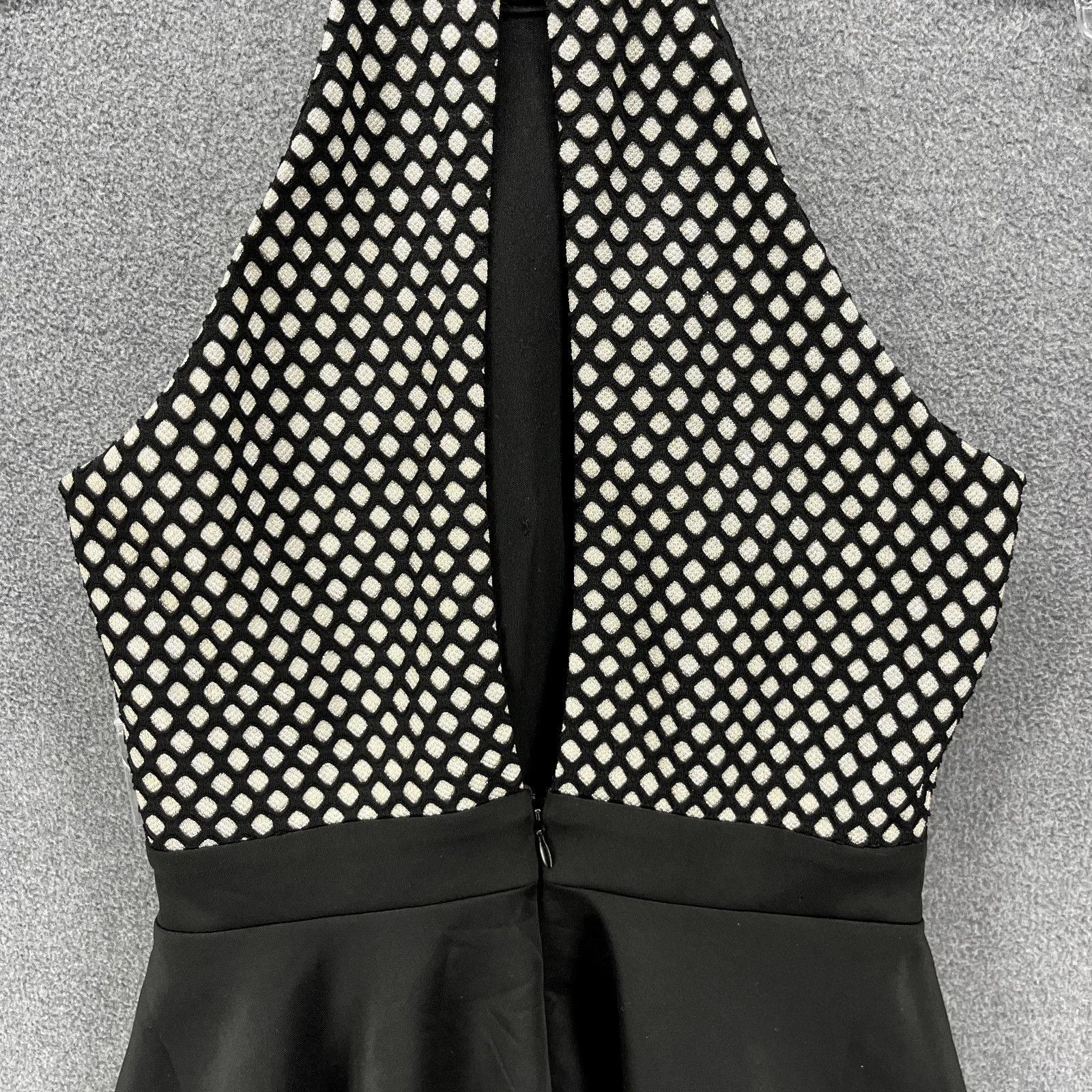 As U Wish Dress Womens Small Black Junior Sleeveless Halter Skater open back