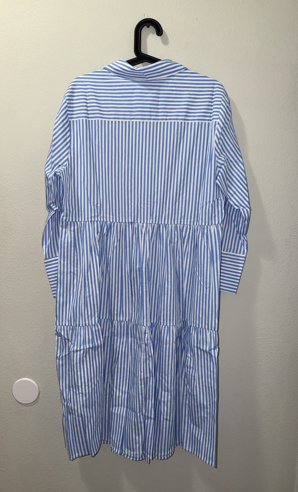 Maye Dress jasmine shirt dress Maye The Label Blue Striped M Petite Quiet Luxury