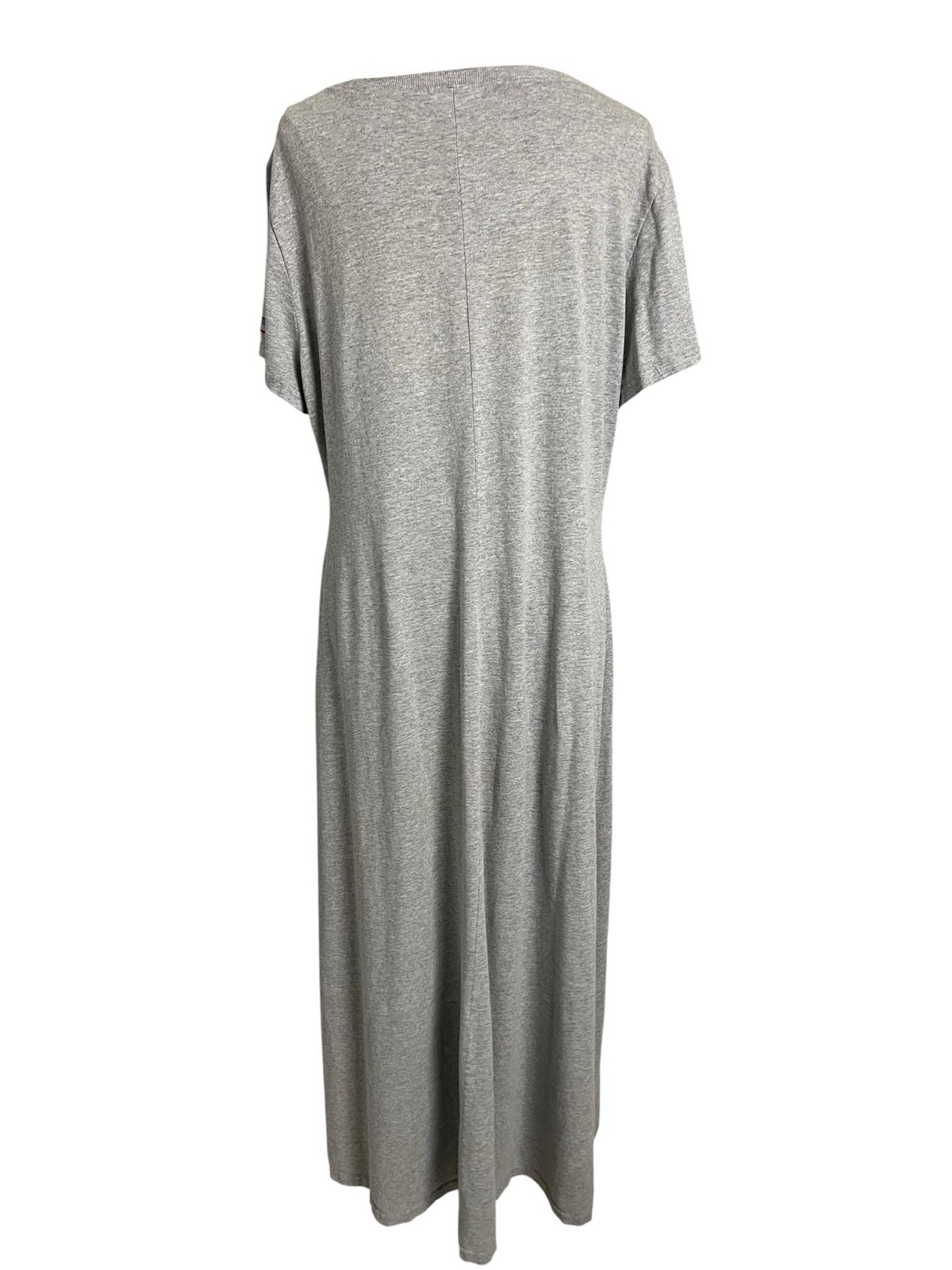 Basic Equipment T Shirt Maxi Dress Womens XL Gray Short Sleeve Casual Lounge