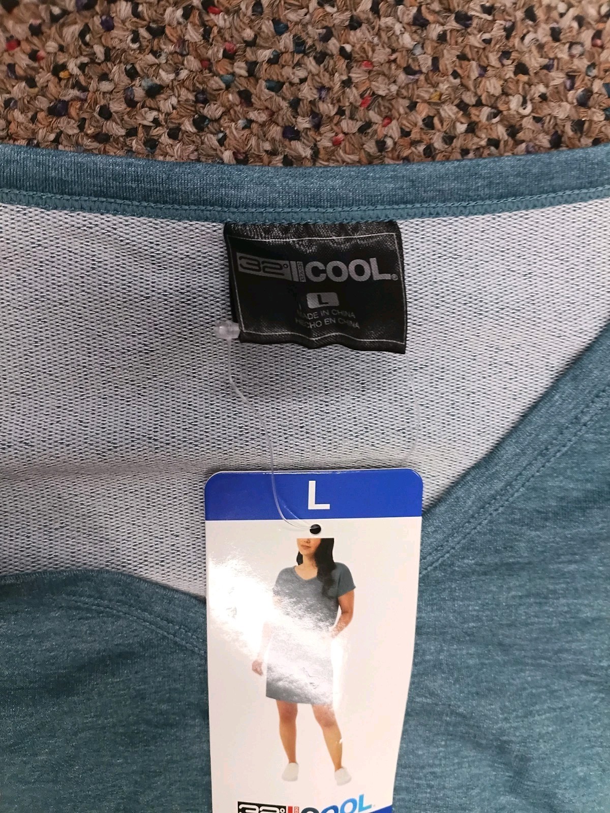 32 Degrees Cool Dregres Sz Large LHeather Ash Blue