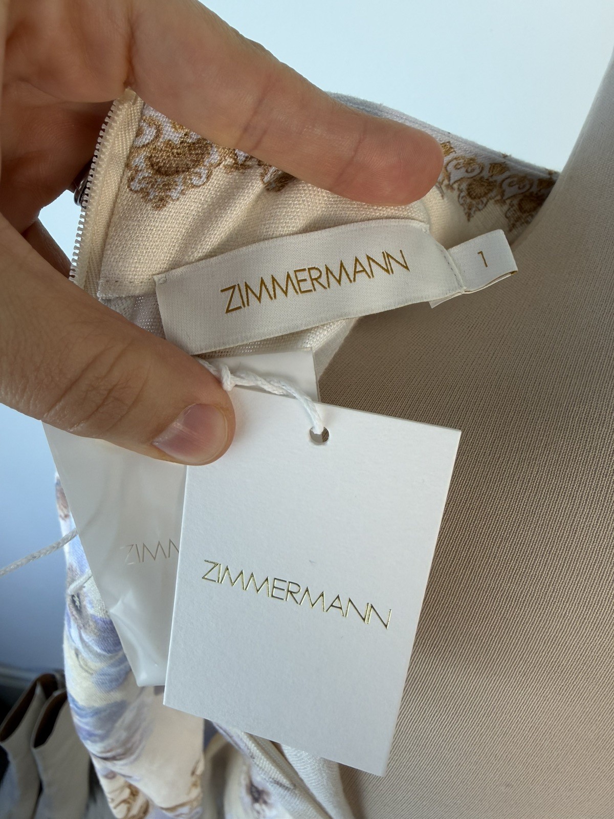 Zimmermann Hypnotic Linen Mini dress Size 1 – Brand new!