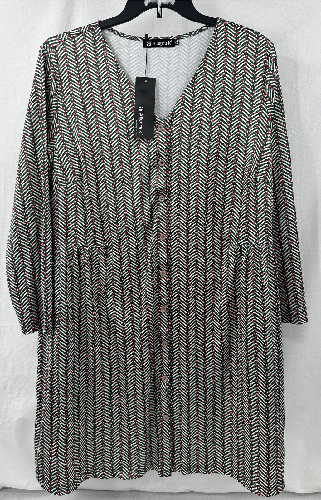Allegra K Womens Size XL Knee Length T-Shirt Dress New With Tags NWT