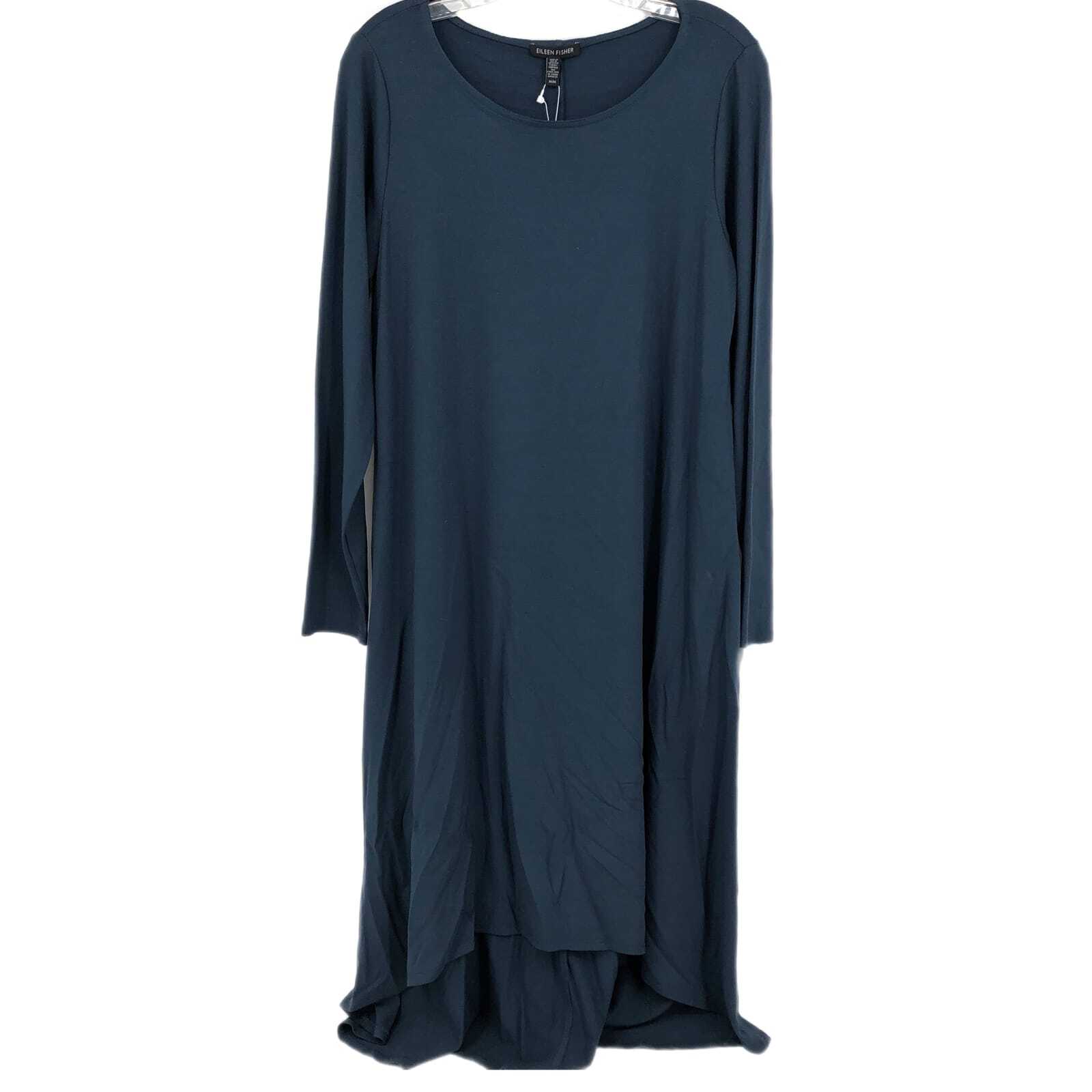 Eileen Fisher Blue Pullover Maxi Dress | Made in the United States