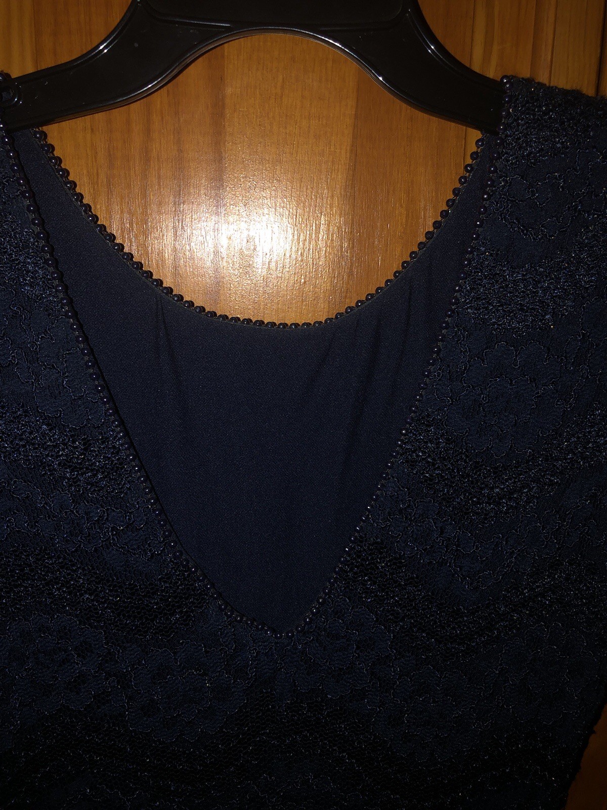 Beautiful navy Blue Slip On Stretchy Lace Dress Piccalino Petites