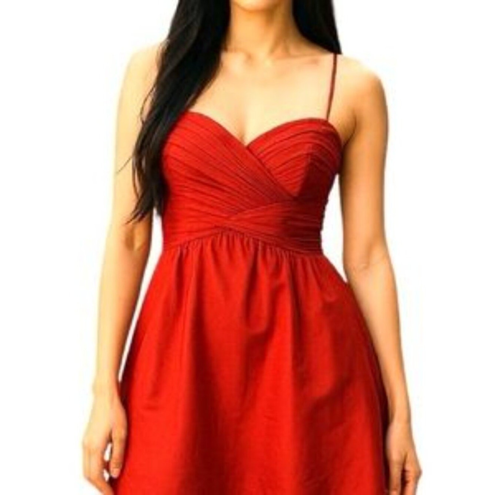 Liliana Sweetheart Neckline Royalcore Fit & Flare Mini Dress Red- 4