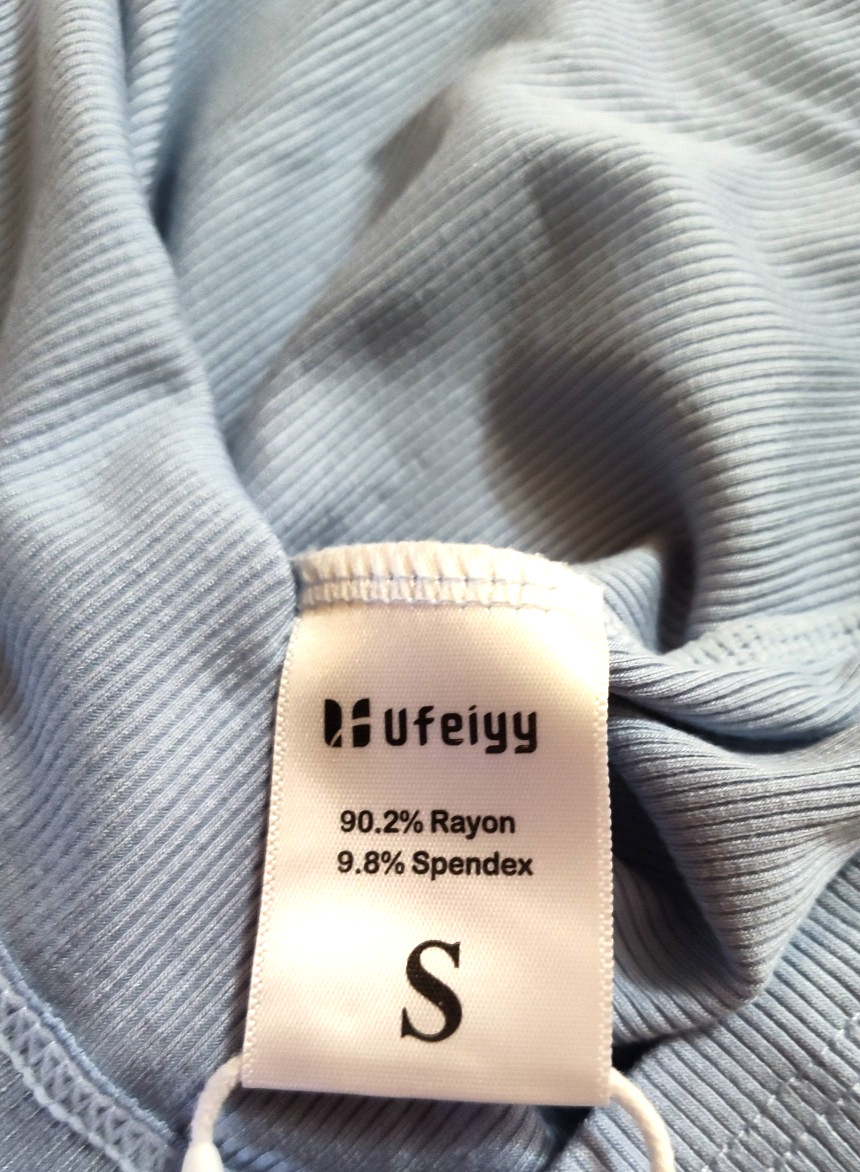 Women’s Square Neck Blue Size Small Mini Dress Ribbed Bodycon Tank Dress Soft