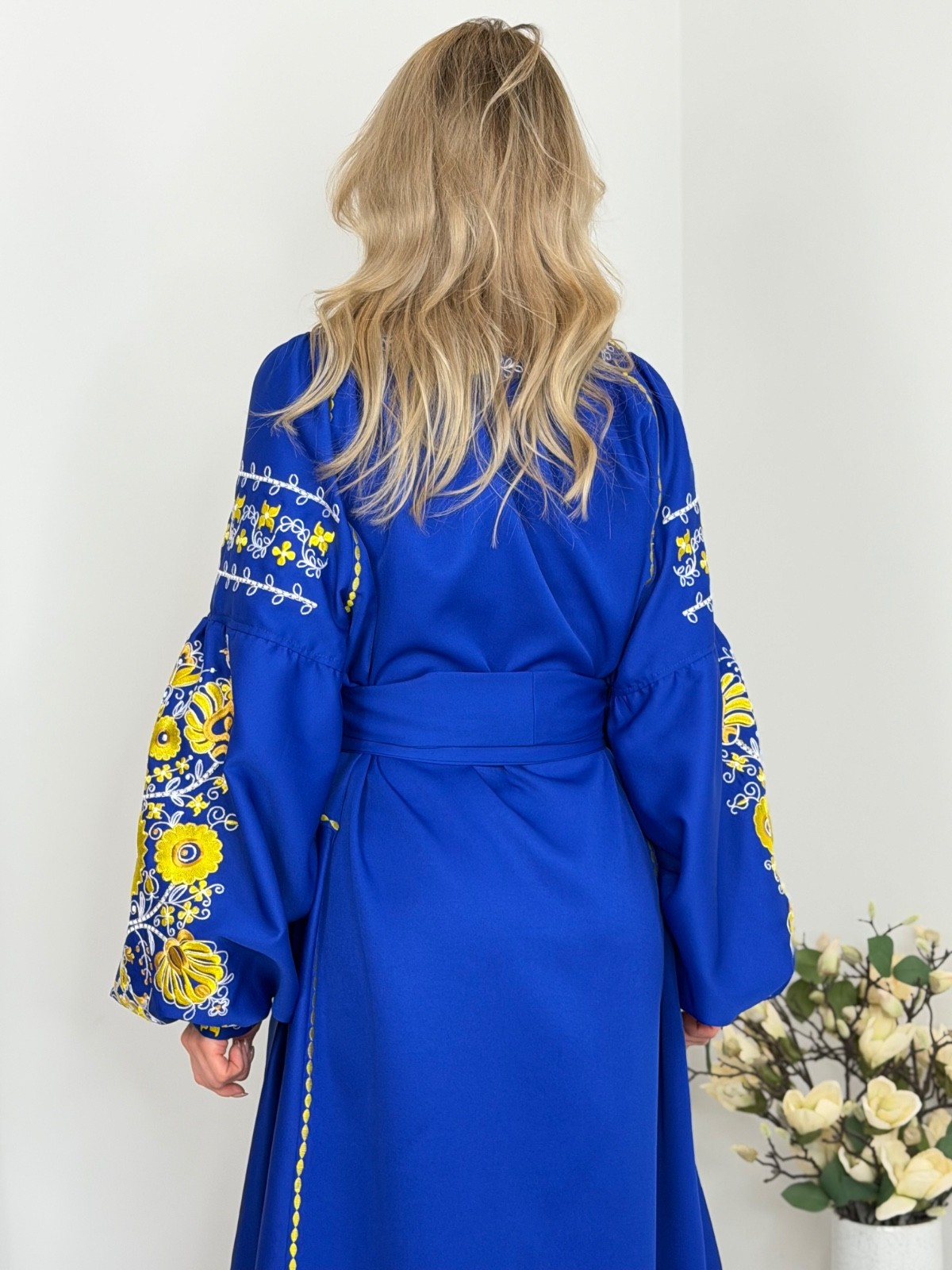 Exclusive Ukrainian Embroidered Maxi Dress, Vyshyvanka, Custom Size&Colour