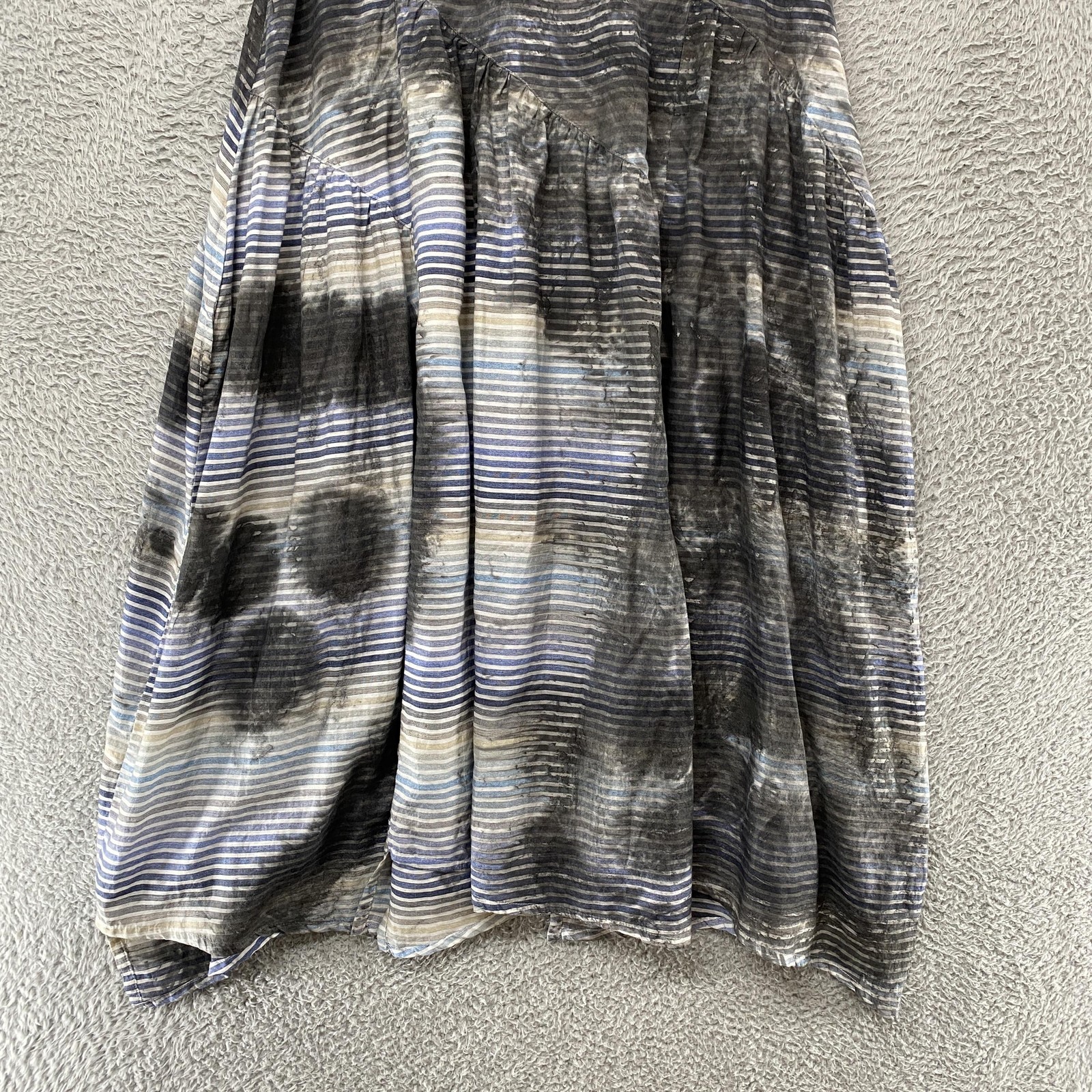 Dress To Kill Midi Dress Womens One Size Tie Dye Stripe Trapeze Lagenlook Boho