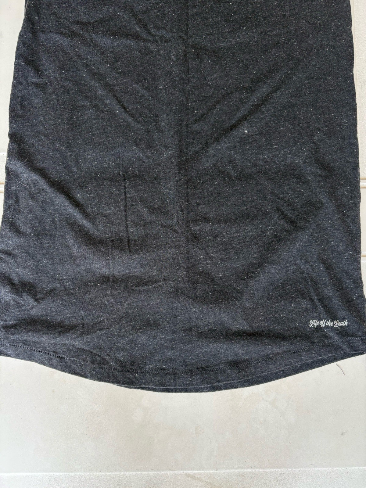 The Black Dog T-Shirt Dress Dark Gray Sleeveless Size XS