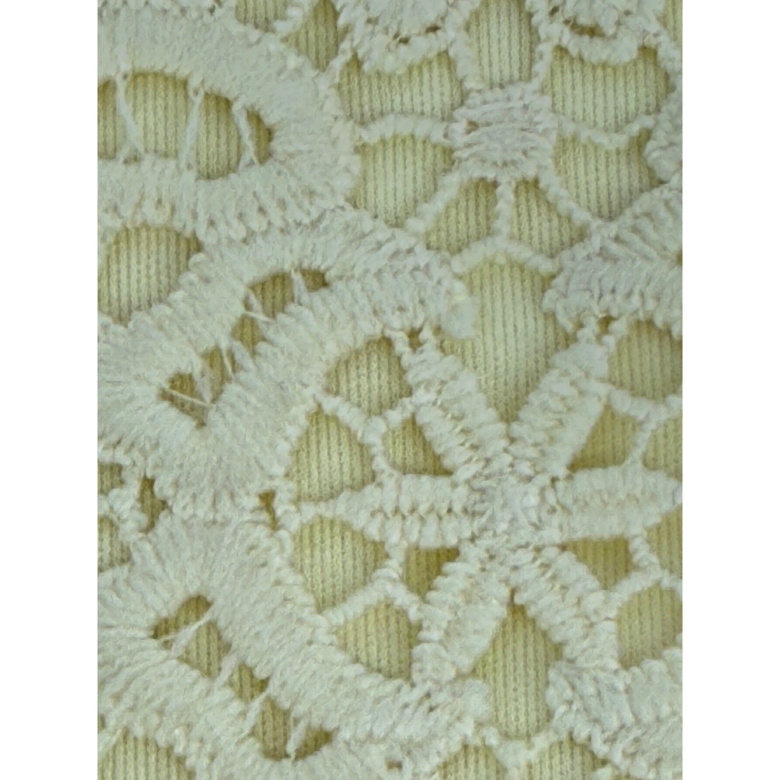 Francescas Yellow Lace Sheath Dress Cap Sleeve V Neck XXS