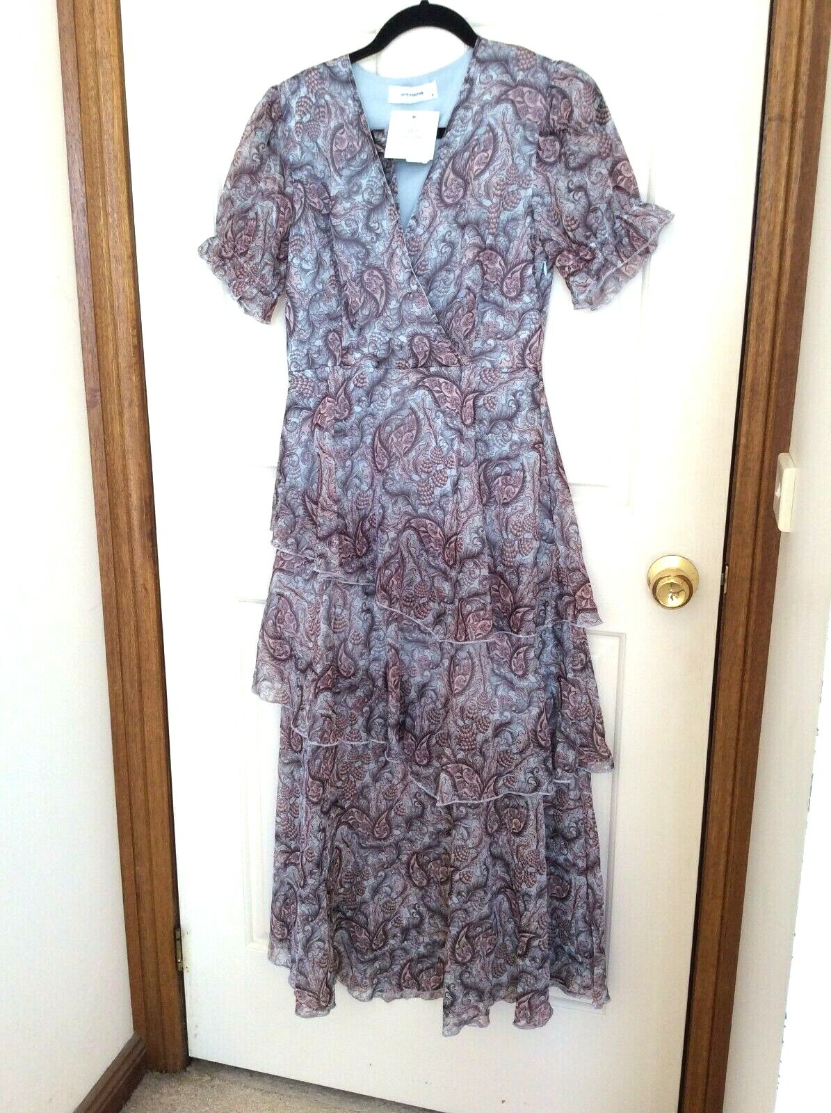 WHYTE VALENTYNE WOMEN FLORAL LAYERED PARTY WEDDING COCKTAIL DRESS SIZES 8 & 12