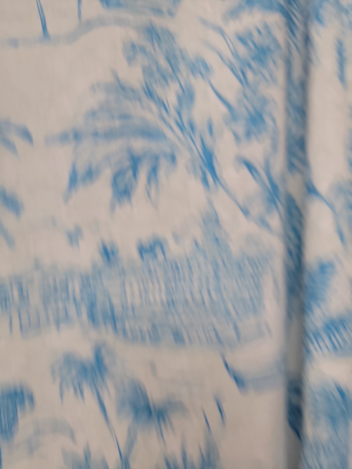 Joie Tropical Print Sleeveless Midi Dress Size 10 White Blue Linen Blend Resort