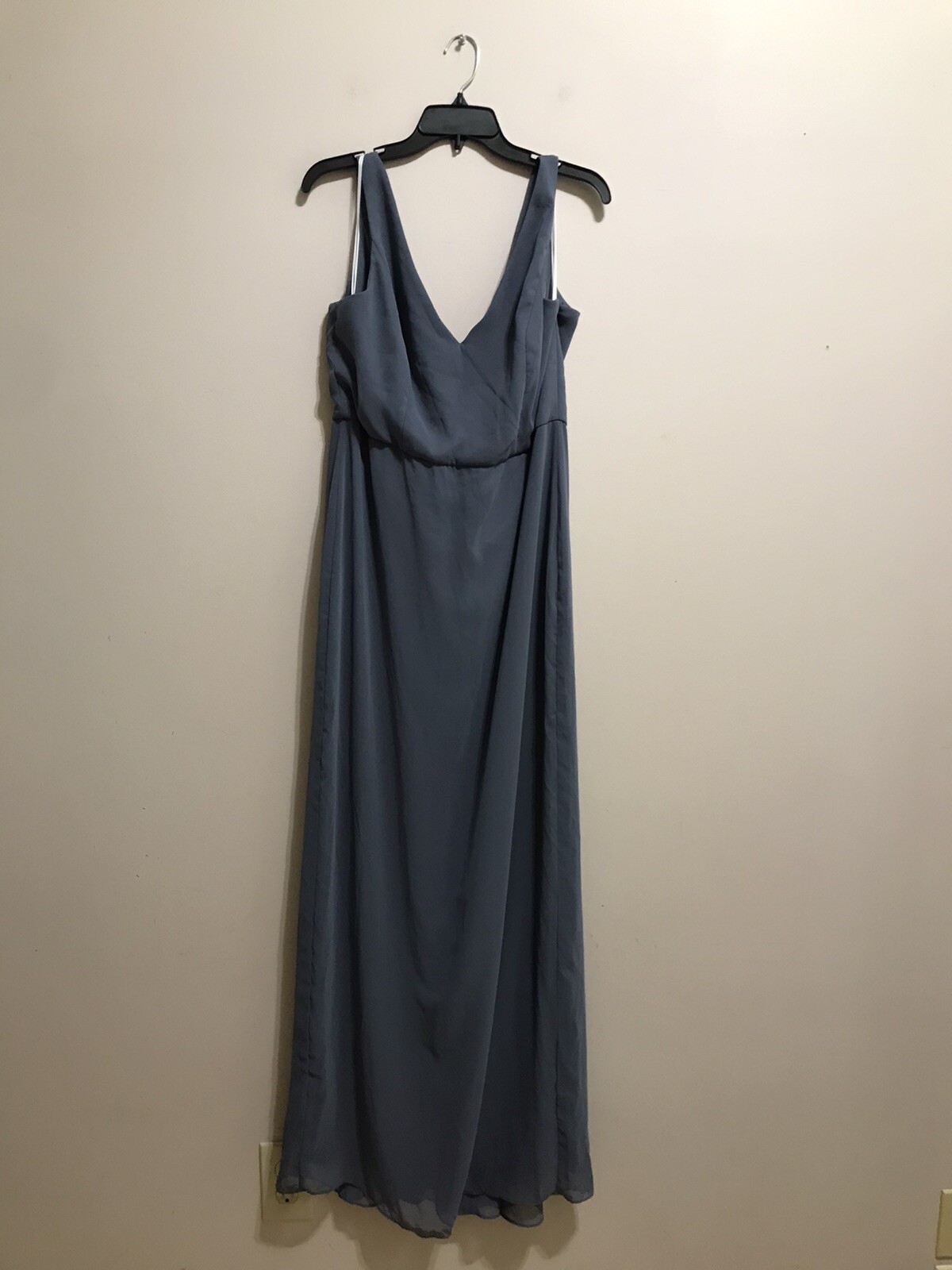 Social Bridesmaids Lix Chiffon V-Neck Tie Back Gown