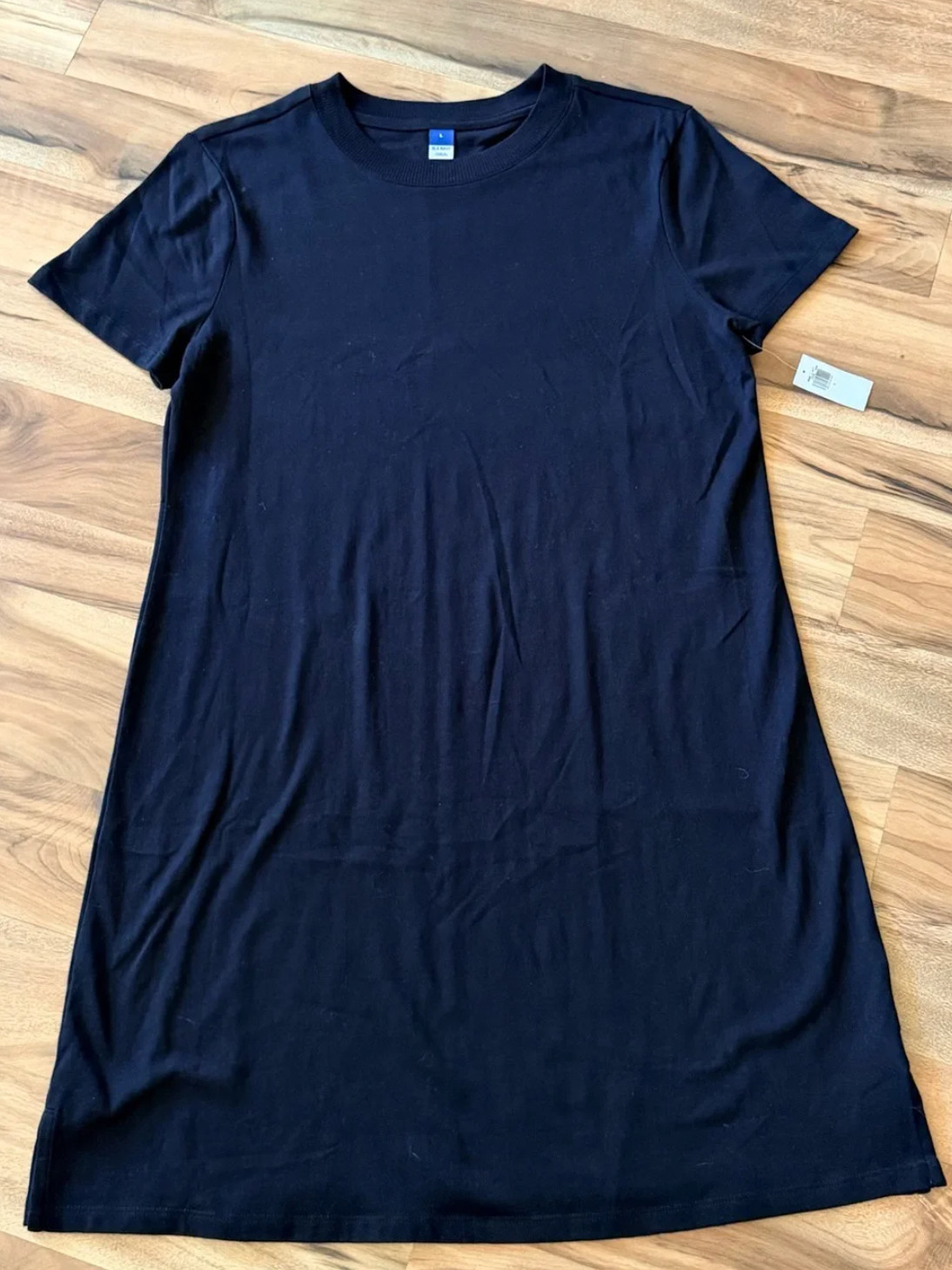 Old Navy T-Shirt Dress Black Size L