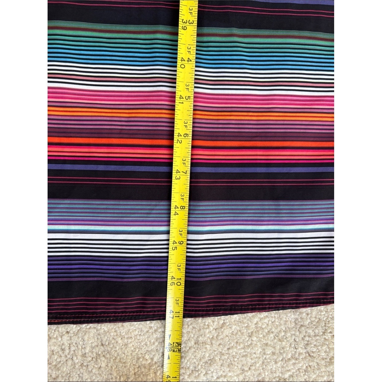 Athleta Havana Striped Midi Dress Travel Wanderluxe Fabric Lightweight Medium