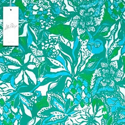 NWT Lilly Pulitzer Geanna Swing Dress Botanical Green Safari Sangria Sz Medium