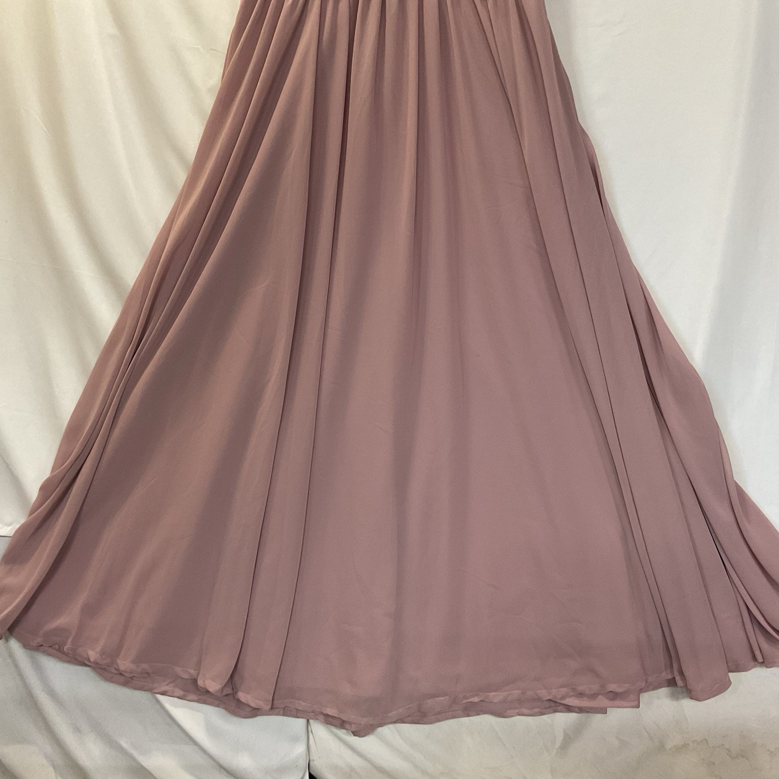 Morilee Madeline Gardner Bridesmaids Dress Size 16 Desert Rose Pink Used Once