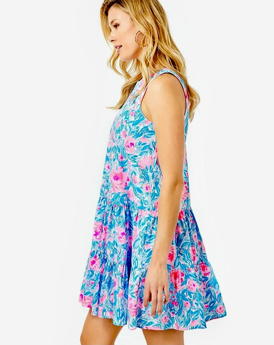 Lilly Pulitzer NWT Trina Dress My Little Peony $178 Size L,XL