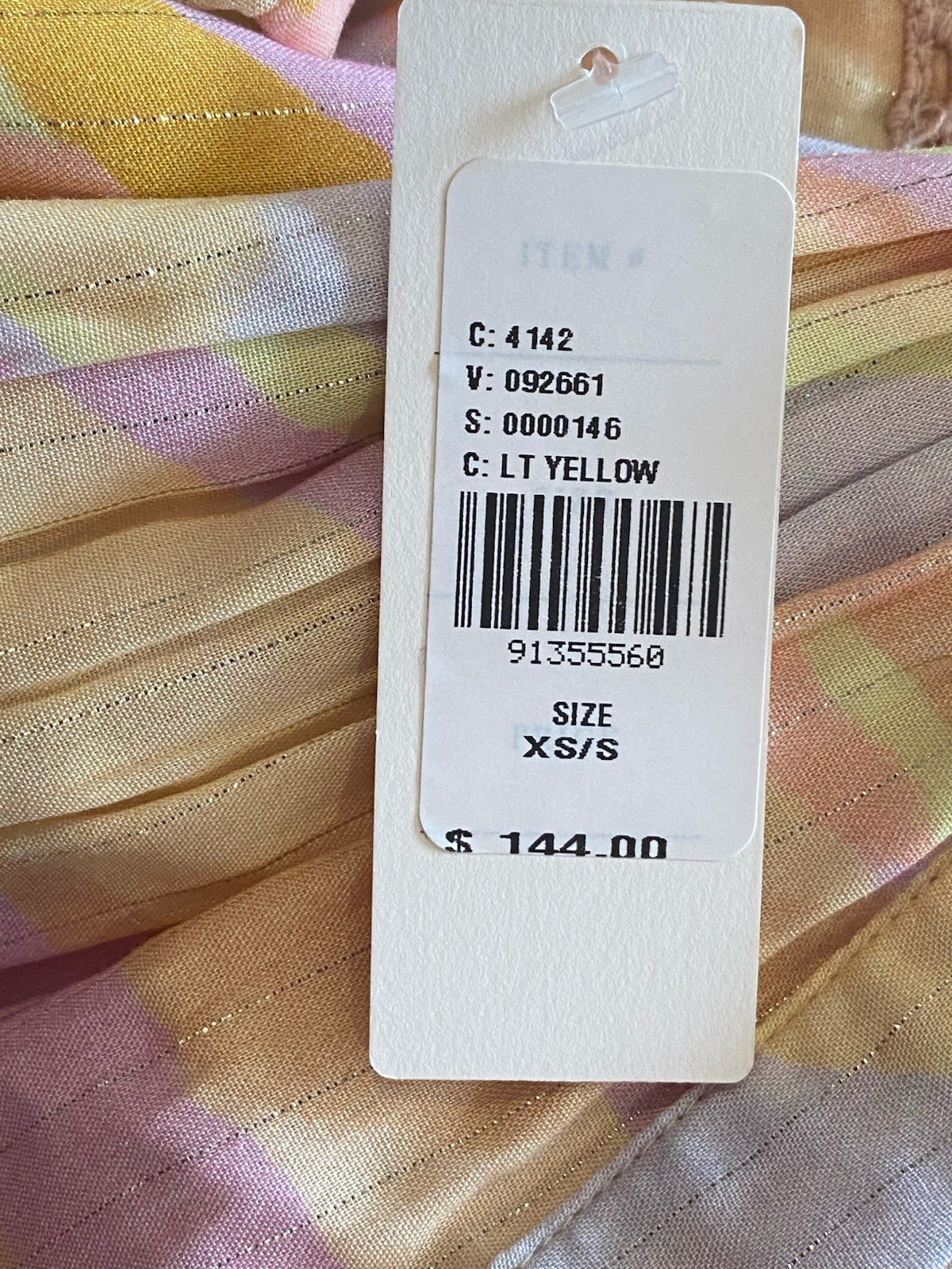 NWT Anthropologie PQ Swim Mini Dress Pastel Tiered Sleeveless Halter Pocket XS S