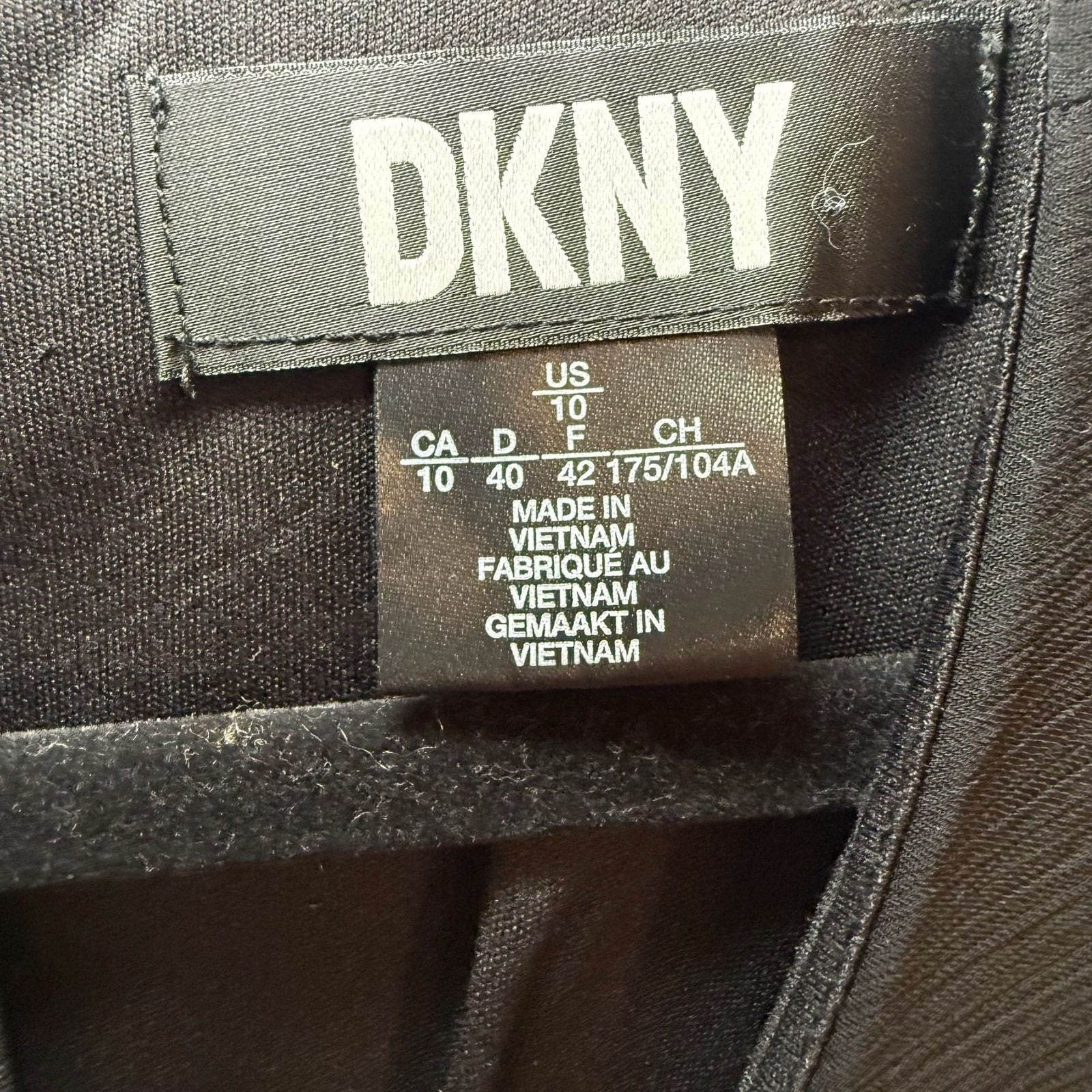 DKNY Black & White Ombre Cap Sleeve Midi Dress. Evening Dress.