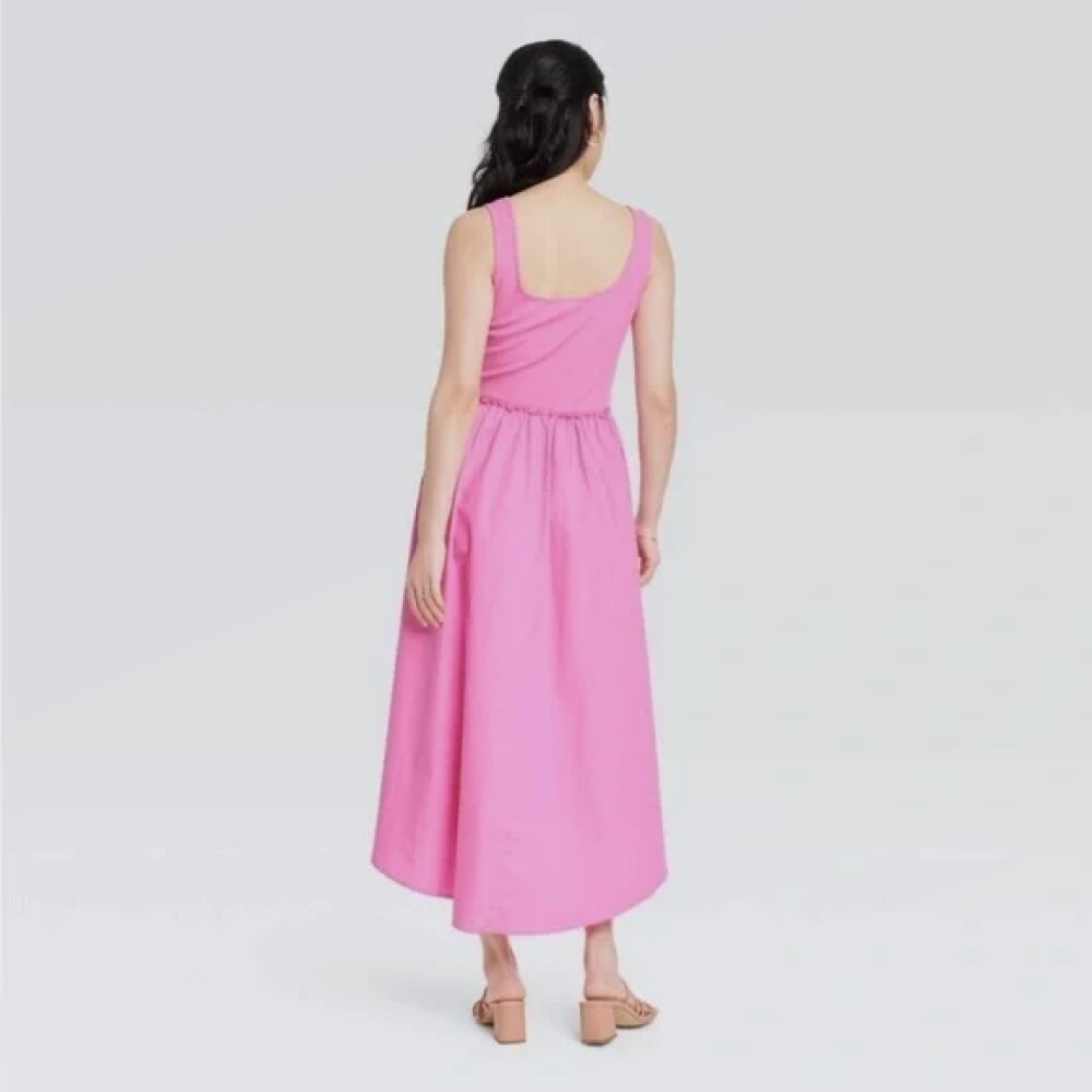Women’s Asymmetrical Midi Ballet Dress – A New Day™ Large, Pink