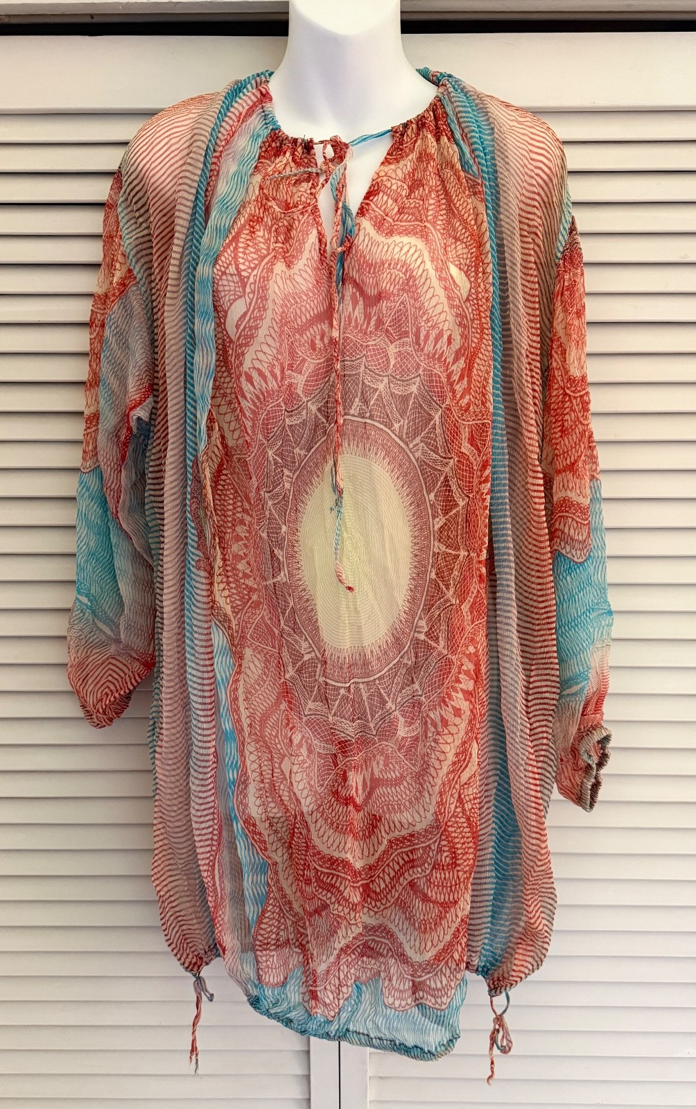 RARE Jean Paul Gaultier Banknote Money Soleil Dress Front Ruffle Sleeveless S