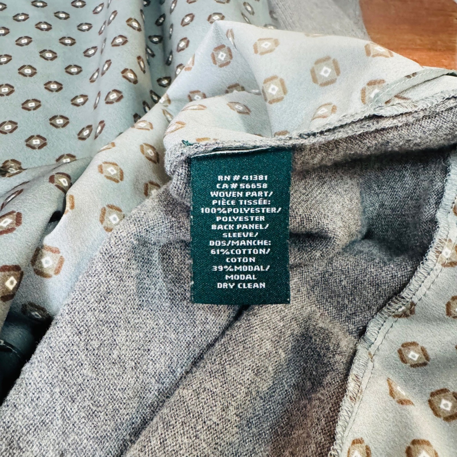 Lauren Ralph Lauren Green Geometric Mixed Media Sweater Dress Size S