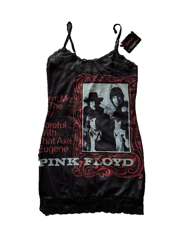 2022 Romwe Mesh Pink Floyd Progressive Rock Band XS-S
